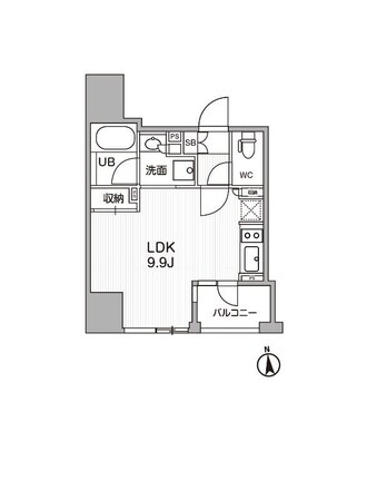 シーズンフラッツ新御徒町の物件間取画像